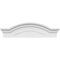 Ekena Millwork Segment Arch W/ Flankers Sunburst Architectural Grade PVC Pediment, 30"W x 8-1/2"H x 2-1/2"P PEDPS030X085SGF01 - alternate 3